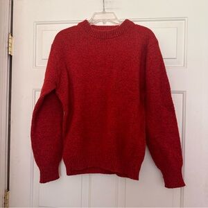 L.L. Bean Red Crewneck Sweater